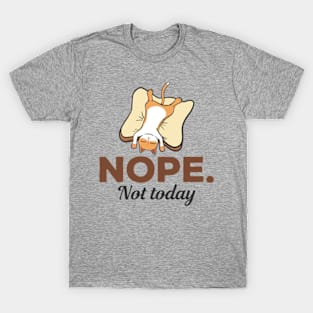 Nope Not Today Sleeping Cat T-Shirt